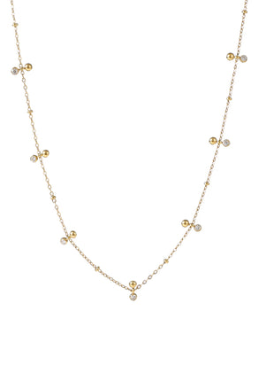 Double Dots Necklace - goudkleurig - Modeaccessoires - Juwelen - Kettingen