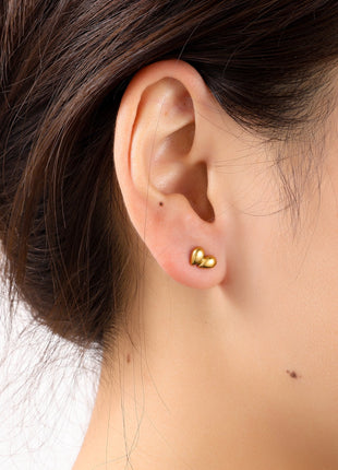 Double Drop Stud - 14K - Juwelen & mooimakers