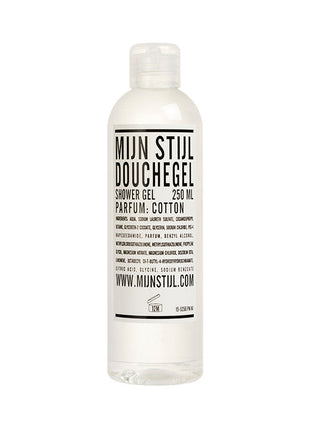 Douchegel transparant parfum Cotton 250 ml (wit etiket) - Cadeautjes & Lifestyle