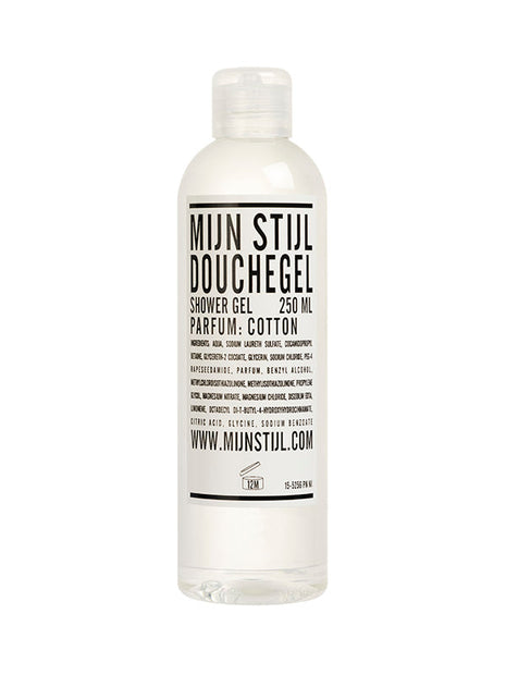 Douchegel transparant parfum Cotton 250 ml (wit etiket) - Cadeautjes & Lifestyle