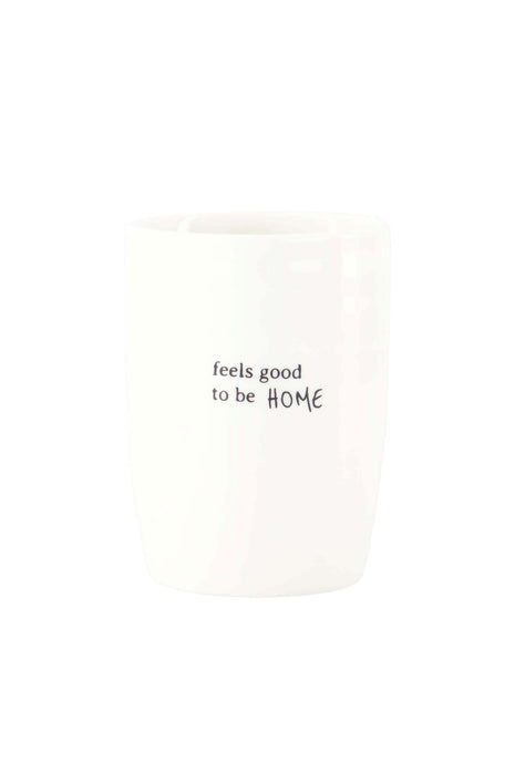 Koffiemok Feels Good wit/zwart - Zusss