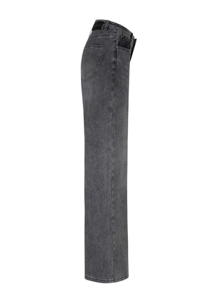 Red Button Brielle SRB5131 Grey Denim jeans detail