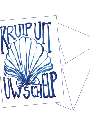 Postkaart Schelp - Gentil