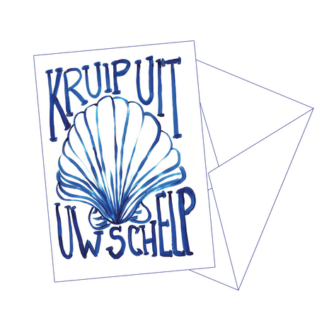 Postkaart Schelp - Gentil