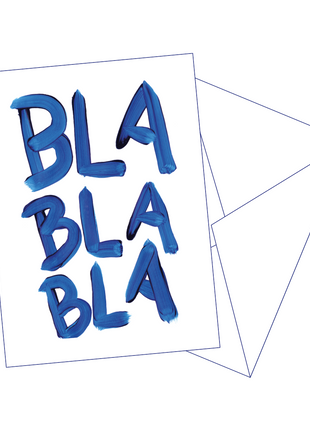 Postkaart Bla Bla Bla - Gentil