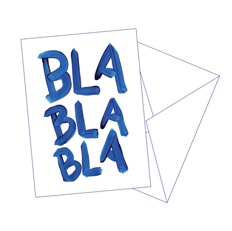 Postkaart Bla Bla Bla - Gentil