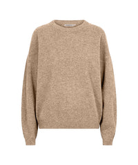 Pull ras du cou en laine - F26.07522 - Sable