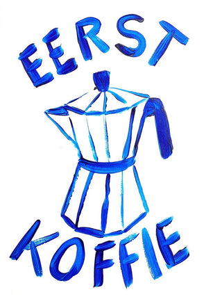 Poster Eerst Koffie - Gentil
