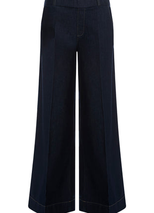 Para Mi Lizzy extra wide leg jeans in Indigo Blue - vooraanzicht