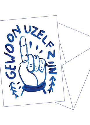 Postkaart Uzelf Zijn - Gentil