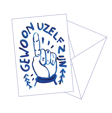 Postkaart Uzelf Zijn - Gentil