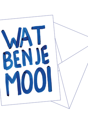 Postkaart Wat Ben Je Mooi - Gentil