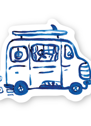 Sticker Busje - Gentil