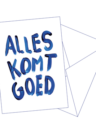 Postkaart Alles Komt Goed - Gentil