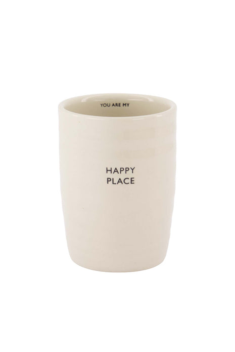 Koffiemok Happy Place zand - Zusss
