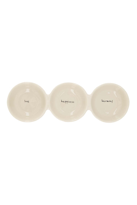 Serveerbord Love Happiness Harmony zand - Zusss