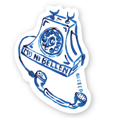 Sticker Mij Ni Bellen - Gentil