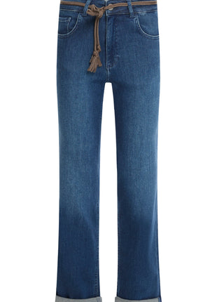 Para Mi Bobby loose fit jeans in Washed Night - vooraanzicht