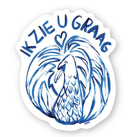 Sticker Ik Zie U Graag - Gentil