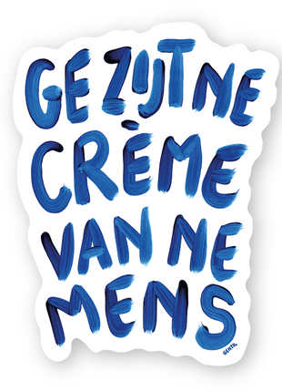 Sticker Ge Zijt Ne Creme - Gentil