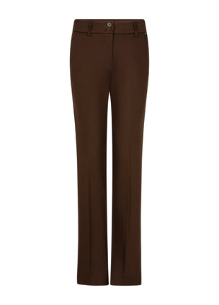 Bibette Punta flared broek in bruin van Red Button