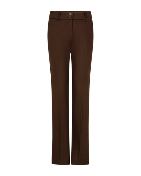 Bibette Punta flared broek in bruin van Red Button