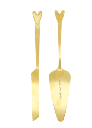 Taartschep en mes goud - Zusss