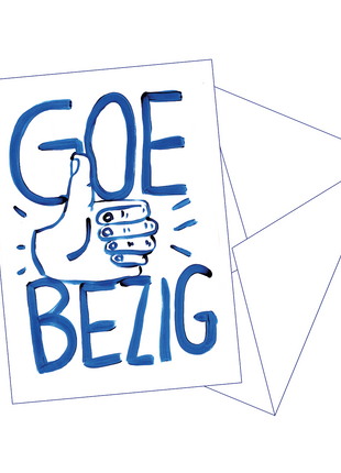 Postkaart Goe Bezig - Gentil