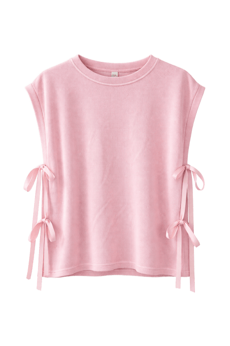 Debardeur met strikjes - Collete - roze by Terra Di Siena