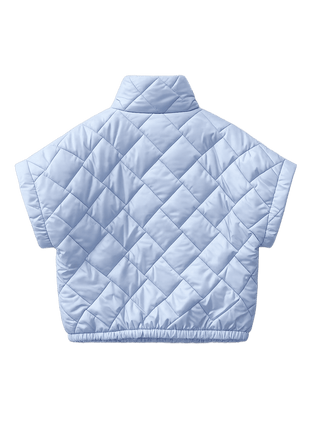 Jas - Sky Quilted Jacket - Light blue by Charlotte Marie