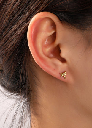 Dragonfly Stud - 14K goud - Juwelen & mooimakers
