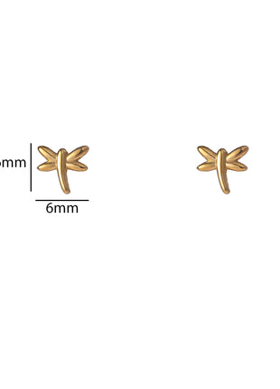Dragonfly Stud - 14K goud - Juwelen & mooimakers