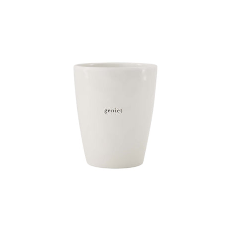 Drinkbeker - melamine geniet - wit/oker (0703-177) - Lifestyle - Koken & Tafelen - Servies - Glaswerk & Bestek