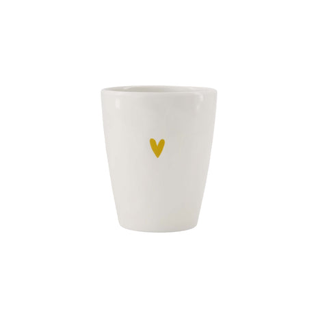 Drinkbeker - melamine - goud hartje - wit (0703-176) - Lifestyle - Koken & Tafelen - Servies - Glaswerk & Bestek