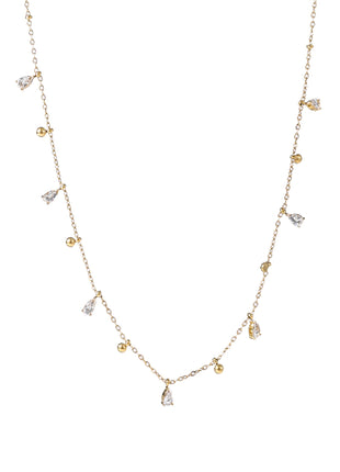 Drop Stones Necklace - goudkleurig - Juwelen & mooimakers