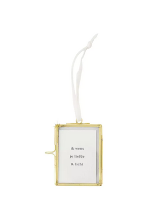 Fotohanger metaal liefde en licht - goud