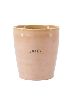 Koffiemok lucky - roze by Zusss