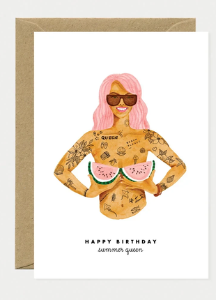 Wenskaart - Happy birthday Summer queen by All the ways to say