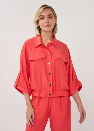 Jacket S/Slve Slub - SP26.10032 by Esqualo