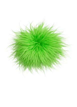 Broche - Plume - Ø16cm (Groen) by Charlotte Marie Jewelry