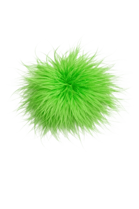 Broche - Plume - Ø16cm (Groen) by Charlotte Marie Jewelry