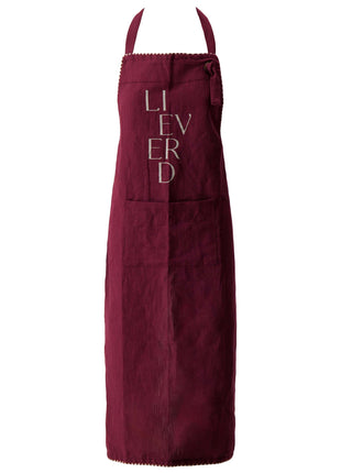 Tablier à motif cœur blanc/rouge - blanc/rouge