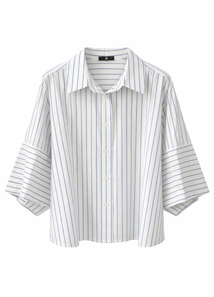 Bloesje - Ripa (wit/blauw) by Just Women