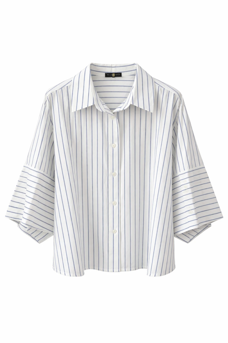 Bloesje - Ripa (wit/blauw) by Just Women