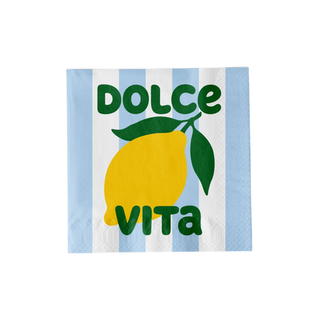 Dolce Vita Paper Napkins 20pack - 148-01632 by Atelier Pistache