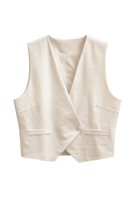 Vestje - Bertona A609 (beige) by Just Women