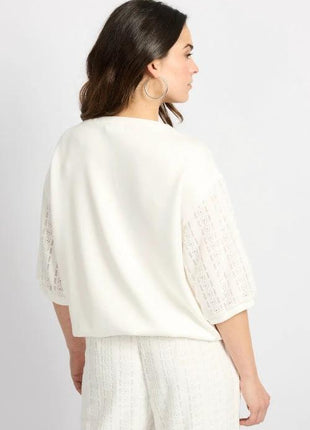 Sweatshirt met kant - Winnie by C&S