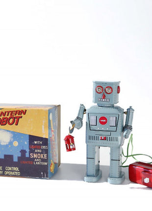 Robot Lantern (B), met licht en rookpoeder, 22 cm, Gemaakt in China