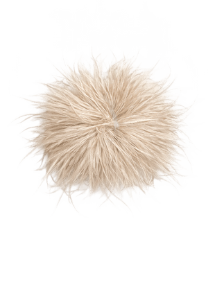 Broche - Plume - Ø16cm (Camel) by Charlotte Marie Jewelry