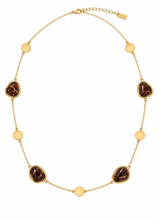 Ketting - Amber Glow – Bruin & Goud